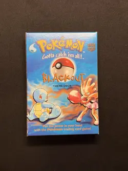 *MINT* 1999 Pokemon Card Vintage EMPTY BOX (Blackout Theme Deck) WOTC - Image 1