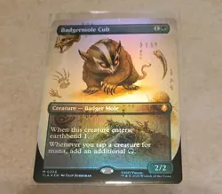 Badgermole Cub Borderless FOIL- Avatar: The Last Airbender MTG MINT - Image 1