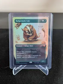 MTG Badgermole Cub [Borderless Foil] - #326 - Avatar the Last Airbender ATLA - Image 1