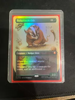 MTG - Badgermole Cub | BORDERLESS FOIL | 326 | Avatar the Last Airbender ATLA - Image 1