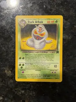 DARK ARBOK W Stamp Pokemon Card Promo - Team Rocket 19/82 NM Excellent condition - Image 1