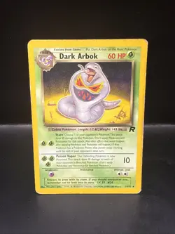 Pokemon TCG Dark Arbok 19/82 Team Rocket W Stamp Promo WOTC Holo Rare Vintage - Image 3
