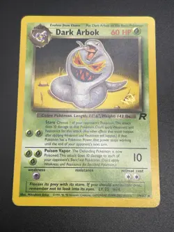 DARK ARBOK W Stamp Stamped Pokemon Card - WOTC Promo - Team Rocket 19/82 NM (F) - Image 2