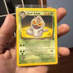 RARE! Dark Arbok [W Stamp] Stamped Pokemon 19/82 - WOTC Promo - Team Rocket - Image 1