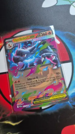 NM! Mega Charizard X ex (013/094) Phantasmal Flames Double Rare Pokemon Card! - Image 1