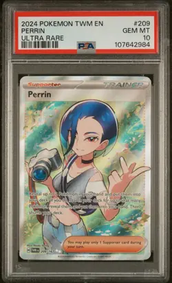 PSA 10 Perrin 209/167 Sv06 Pokemon Twilight Masquerade Ultra Rare Holo Trainer - Image 5