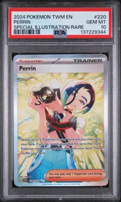 Pokemon Perrin Twilight Masquerade Special Illustration Rare #220 PSA 10 - Image 1