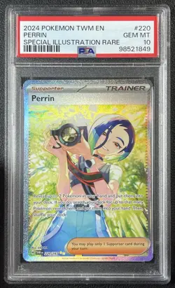 PERRIN PSA 10 2024 POKEMON SV TWILIGHT MASQUERADE TWM EN #220/167 SIR GEM 849 - Image 1