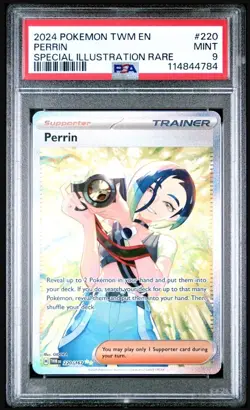 2024 Pokemon Twilight Masquerade Perrin #220/167 Special Illustration Rare PSA 9 - Image 1