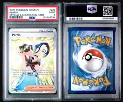 2024 Pokemon Twilight Masquerade Perrin #220/167 Special Illustration Rare PSA 9 - Image 3