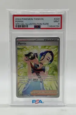2024 Pokemon Twilight Masquerade Perrin #220/167 Special Illustration Rare PSA 9 - Image 4
