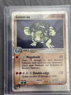 Pokemon TCG EX Dragon Golem EX 91/97 Ultra Rare Holo Card MP - Image 1