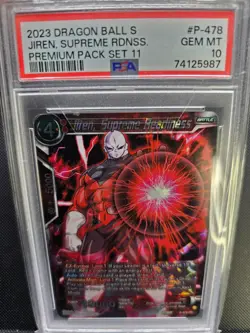 Dragon Ball Super Jiren, Supreme Readiness Promotion Cards P-478 Foil PSA 10 - Image 2