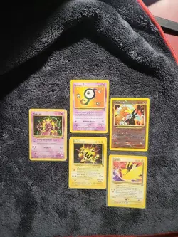 ​Pokemon WotC Black Star Promo Lot 5 Card #2 #14 #23 #34 #38 Mewtwo Entei Zapdos - Image 1