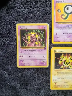 ​Pokemon WotC Black Star Promo Lot 5 Card #2 #14 #23 #34 #38 Mewtwo Entei Zapdos - Image 4