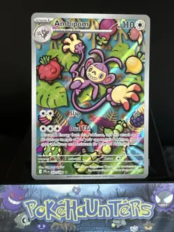Pokemon Card Ambipom 107/094 Phantasmal Flames Illustration Rare NM - Image 1