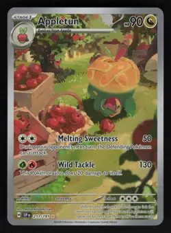 Appletun 211/191 SV08: Surging Sparks Illustration Rare Pokemon TCG Card NM - Image 1