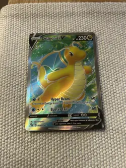 Dragonite V 076/078 Pokemon Go NM Full Art Rare Pokemon TCG - Image 1
