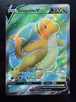Pokemon Dragonite V 076/078 Pokemon GO Ultra Rare Full Art Holo (NM) - Image 1