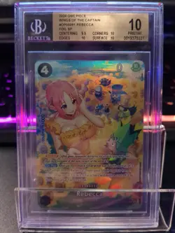 Rebecca (SP) OP05-091 Wings of the Captain Foil BGS 10 - Image 1