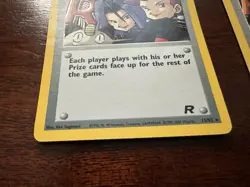 Here Comes Team Rocket! Both 71/82 & 15/82 Holo Cards Pokemon TCG - 2000 Damaged - Image 3