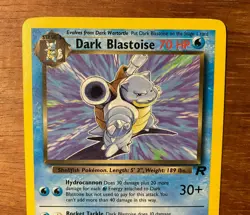 Dark Blastoise 20/82 Team Rocket Gang Non Holo Regular Pokemon Card Very Good - Image 2