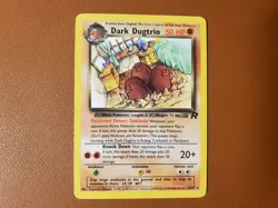 Dark Dugtrio 23/82 Vintage 1999-2000 Non-Holo Card LP Pokemon Card - Image 1