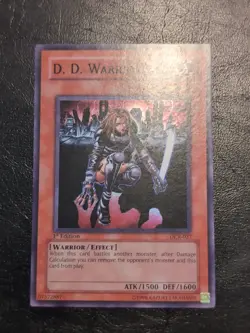 Yu-Gi-Oh! SUPER RARE CARD D.D. WARRIOR LADY DCR-027 1ST LP - Image 1