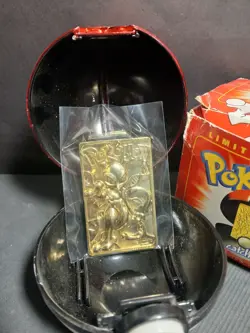 Pokemon 1999 Mewtwo 23K Gold Plated Card Burger King Red Box - No Inserts - Image 2