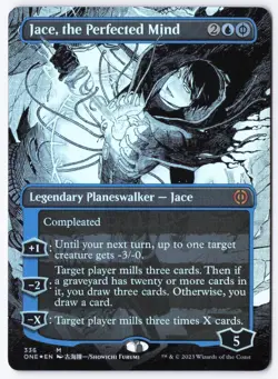 Jace, the Perfected Mind (Borderless) M Phyrexia: All Will Be One 336 NM - Image 1