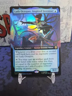 Lady Octopus, Inspired Inventor - Extended Art Foil R MTG Marvel's SpiderMan NM - Image 1