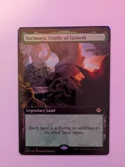 Yavimaya, Cradle of Growth (Extended Art) - Modern Horizons 2 - MTG NM Foil - Image 1