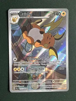 Pokemon TCG Raichu Card Paldea Evolved Illustration Rare Card 211/193 - Image 1