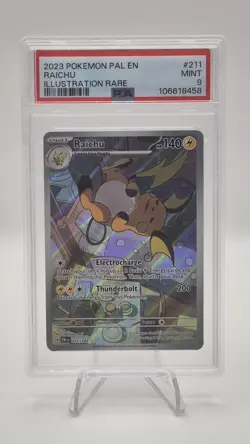 Pokemon Cards - Raichu Paldea Evolved Illustration Card 211/193 PSA 9 - Image 1
