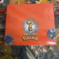 New Sealed Pokemon sticker or card pack "Who's That PokemonU" Prisma Box - Image 1