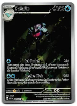 Palafin 225/091 - Paldean Fates Illustration Rare Pokemon TCG - M/LP Card - Image 1