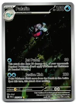Palafin 225/091 - Paldean Fates Illustration Rare Pokemon TCG - M/LP Card - Image 1