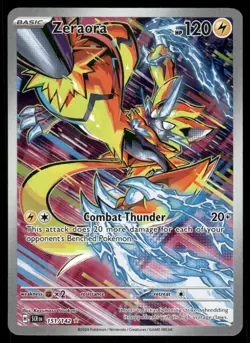 Pokemon Cards Zeraora 151/142 Stellar Crown Illustration Rare NM - Image 1