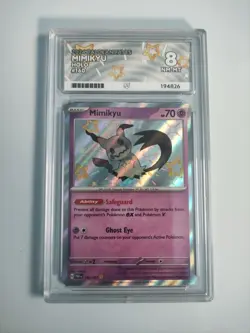Pokemon Ace 8 NM-MT 2024 Paldean Fates Mimikyu Holo 160/091 Slab - Image 1