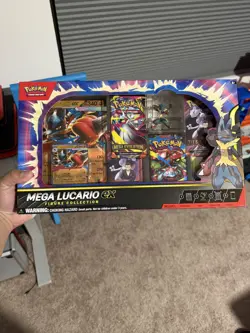 Pokemon TCG Mega Lucario ex Premium Figure Collection Box Factory Sealed - Image 1