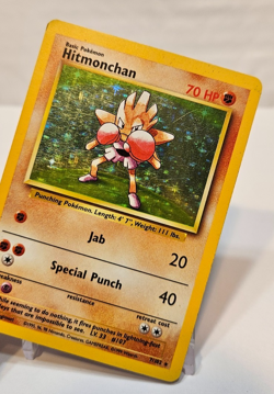 Hitmonchan 7/102 Holo Rare Base Set Unlimited Pokemon 1248 - Image 4
