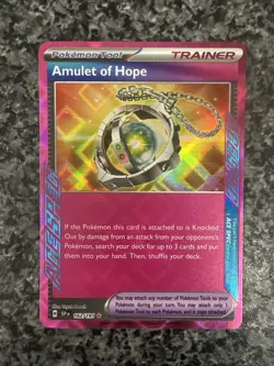Pokemon TCG Amulet of Hope 162/191 S&V Surging Sparks Ace Spec NM - Image 1