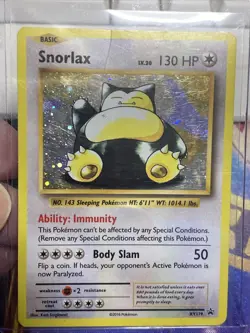 Pokemon TCG Snorlax XY179 XY Holo Black Star Promo - Image 1