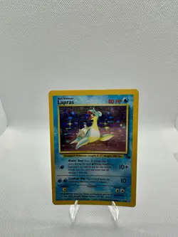 Pokemon Lapras Holo Base Set 10/62 Vintage WOTC 1999 TCG - Image 1
