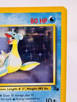 Lapras Fossil Set 10/62 Unlimited Holo Rare WOTC Vintage Pokemon TCG - NM - Image 5