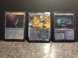 MTG Final Fantasy - Cloud, Midgar Mercenary (Chocobo Track Borderless Foil) NM - Image 1