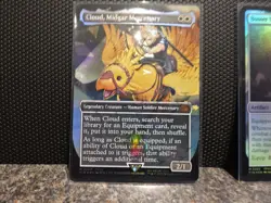 MTG Final Fantasy - Cloud, Midgar Mercenary (Chocobo Track Borderless Foil) NM - Image 2