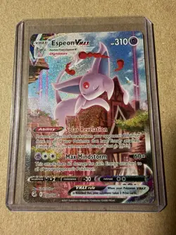 Espeon VMAX Holo Pokemon TCG Evolving Skies 270/264 Dynamax Psychic Card - Image 3
