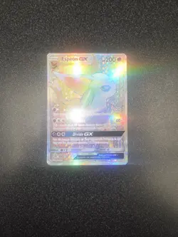Pokemon Espeon GX Secret Rare Full Art Holo 200 HP SM Base Set 152/149 GX - Image 2