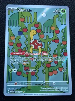 Pokemon Card Shuckle 136/132 Illustration Rare Mega Evolution Base Set NM - Image 1